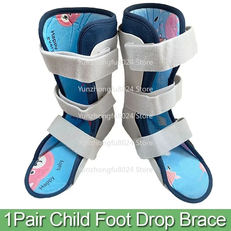 

Adjustable 1Pair Children AFO Foot Drop Brace-Ankle Foot Orthosis Support-For Ankle Fracture Sprain Fixer