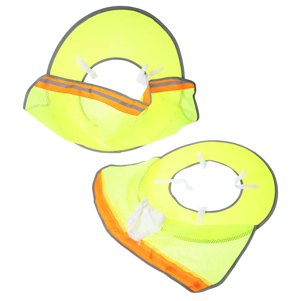 

2 Pcs Sun Hat Brim Hard Visors Neck Shade Construction Men Protection Cool Breathable Outdoor Labor Travel