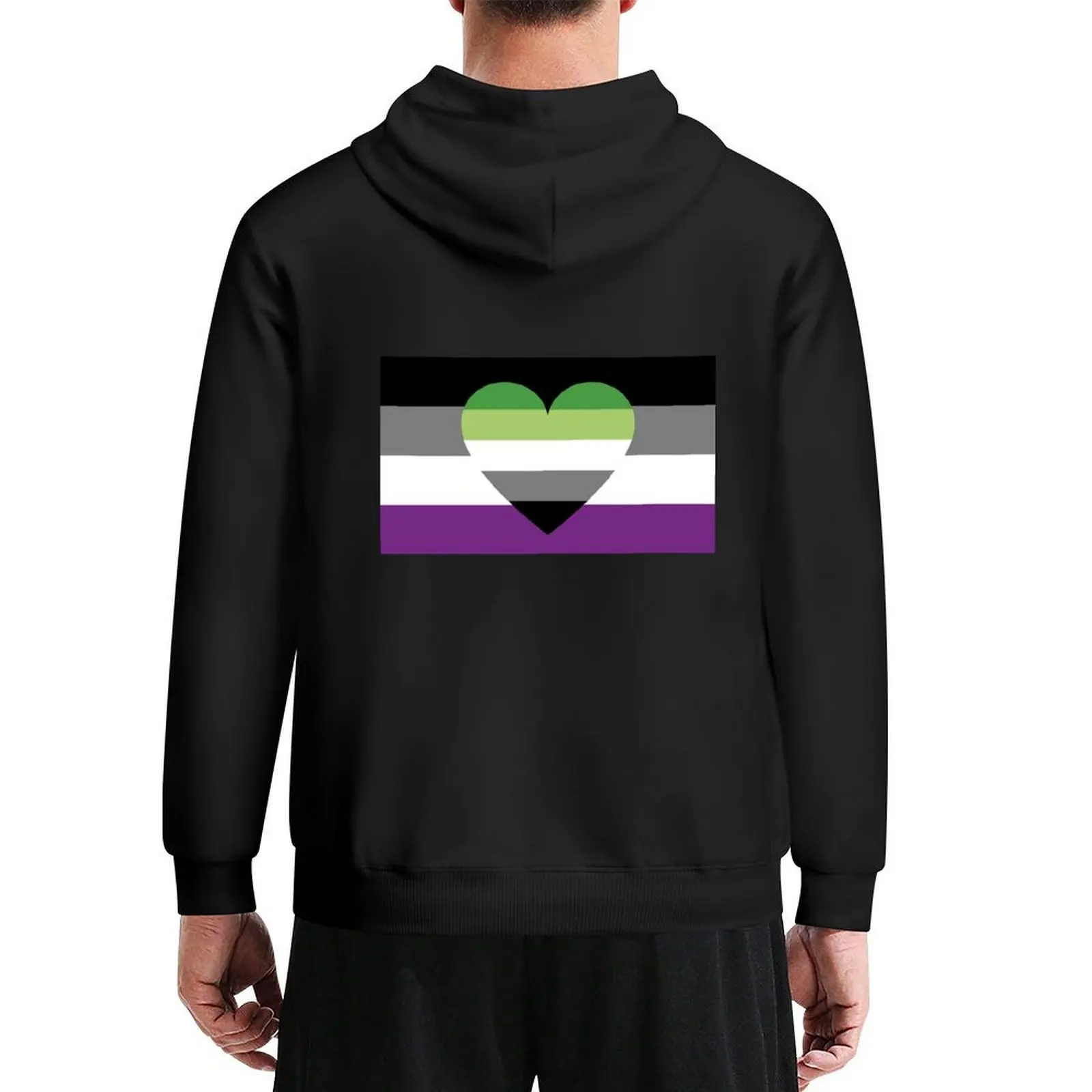 

Asexual Aromantic Flag Hoodie autumn clothes winter clothes autumn jacket men men's autumn clothes hoodie streetwear