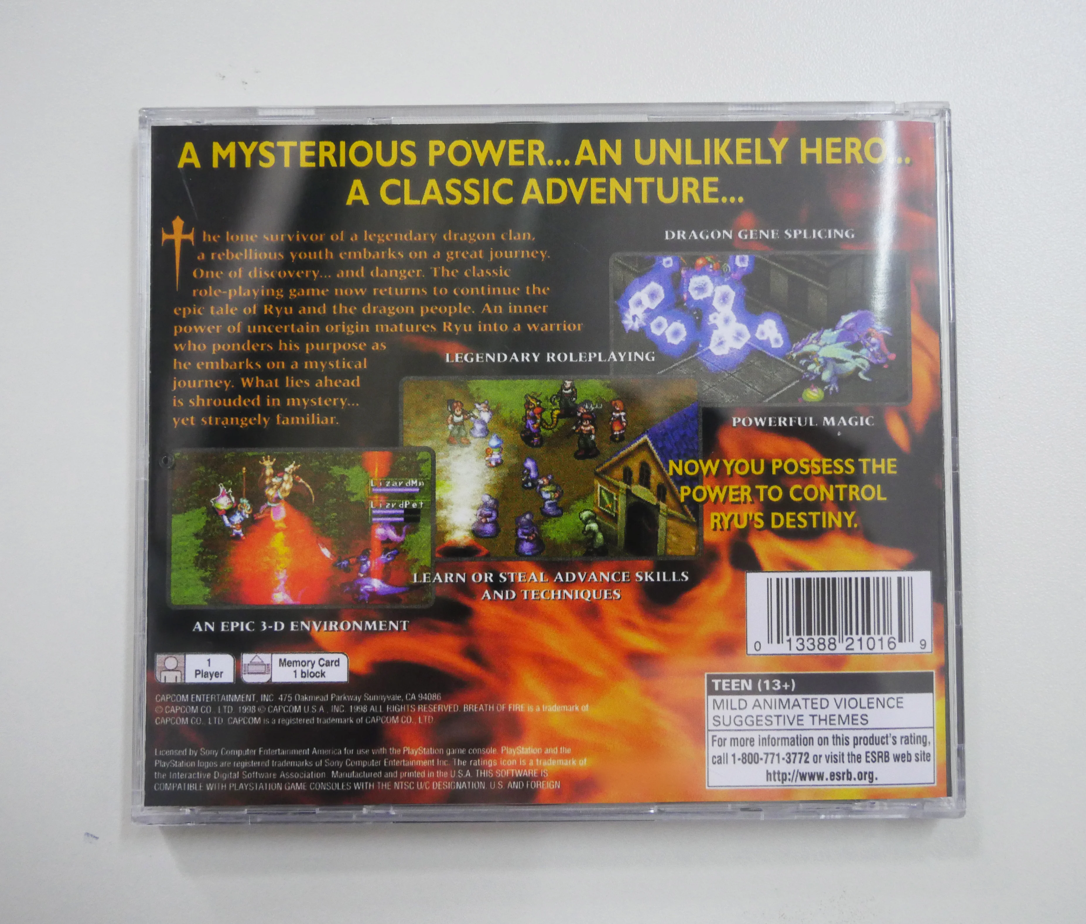 PS1 Breath of Fire III mit man – Retro Gaming Play Zone Bewertung und Preis
