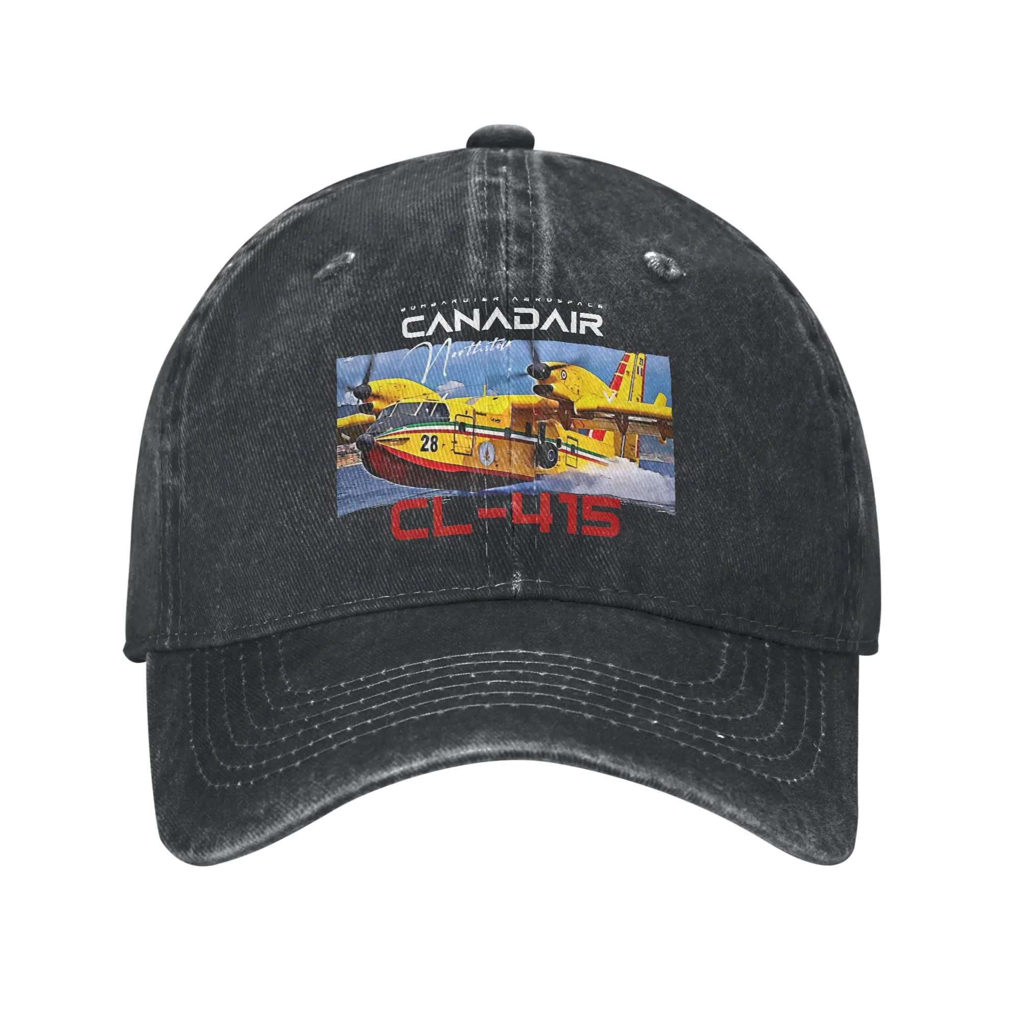 Canadair cl-415 Super Scooper firebomber Aircraft  Trucker Hat Accessories For Unisex Baseball Caps  Retro Wear Cap Adjustable