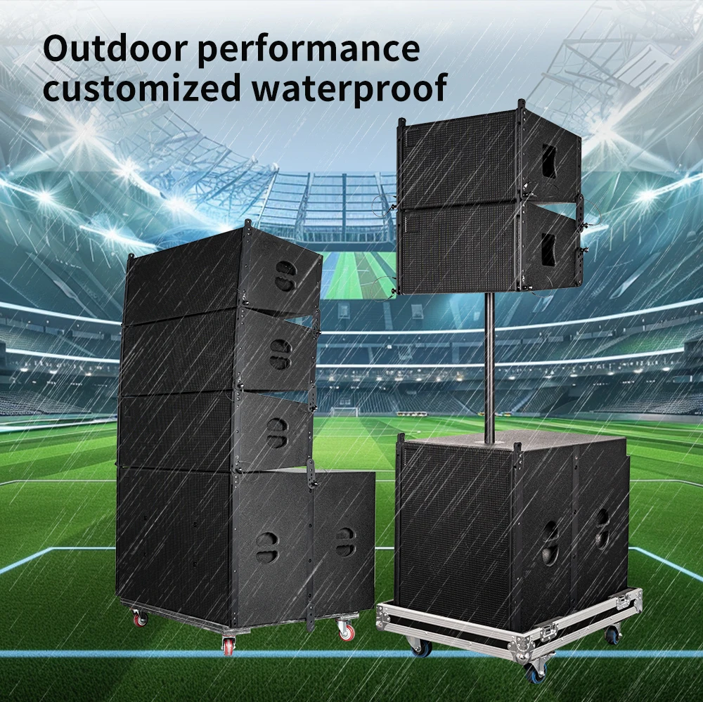 Professional Line Array Speaker Flight case System Sound System Audio Outdoor Concert Stage Active Line Array Speakers