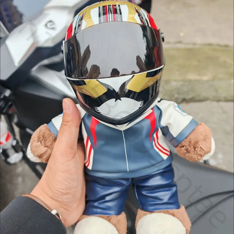 Suitable for BMW Kawasaki Motorcycle Pendants Helmet Cat Dog Mini Helmets Full Face Helmet Outdoor Head Protecting Pet Hard Hat