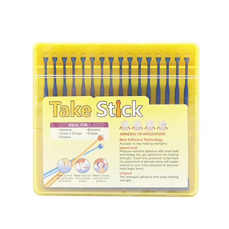 Dental Veneers Crowns Adhesive Tip Applicator Disposable Tools Take Stick