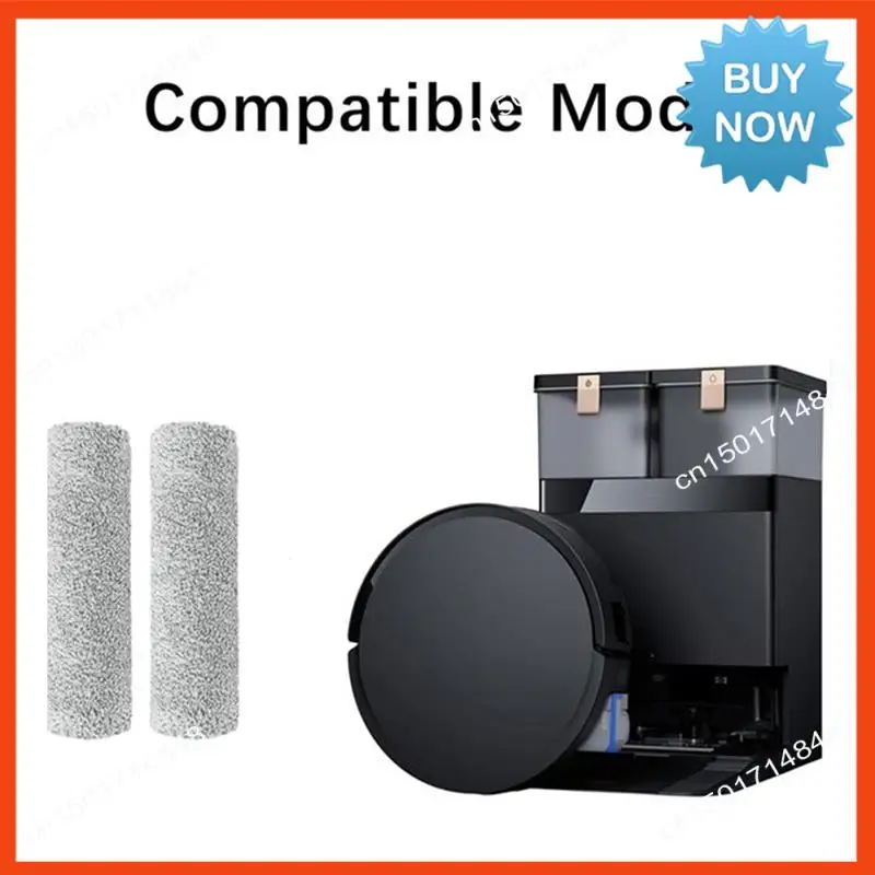 BISM 2- шт. роликовая тряпка для Ecovacs X8 Pro Omni, аксессуары для подметальных машин, необходимые вакуумные аксессуары, сверхпрочные аксессуары
