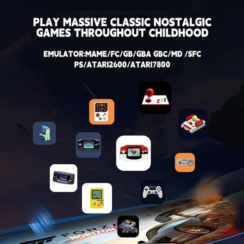 X2 لعبة وحدة التحكم 4K HD لعبة فيديو عصا 50000 ألعاب ريترو مع وحدة تحكم ألعاب ل PS1/N64/SNK/GBA الأطفال هدية عيد الميلاد جديد