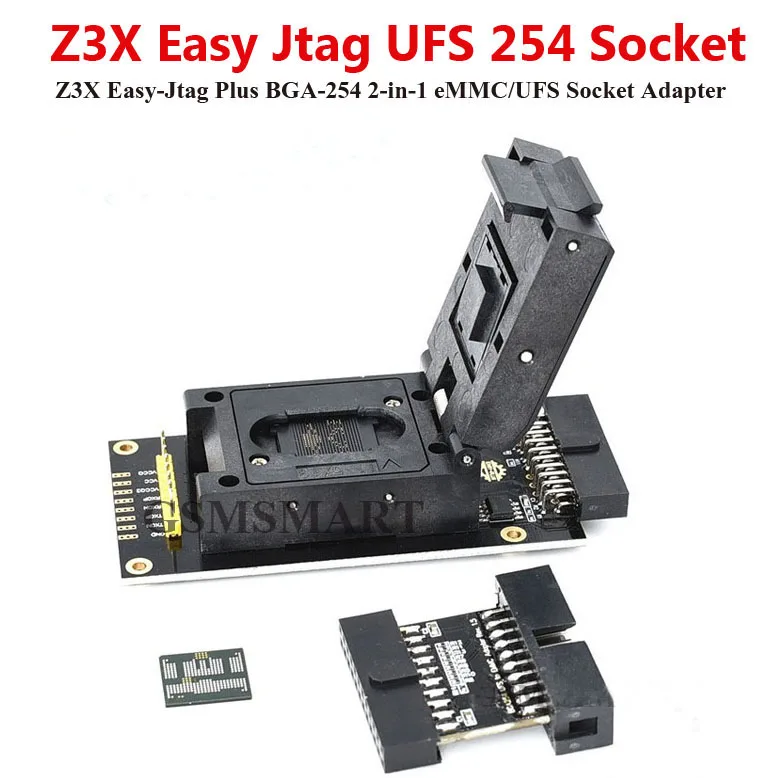 الأصلي سهل JTAG UFS BGA-254 2 في 1 محول UFS المقبس مع Z3X Easy Jtag Plus Box