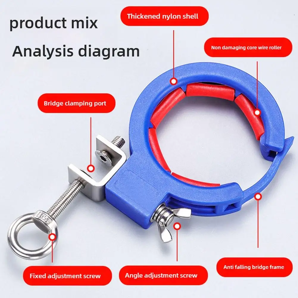 

Система кабельных мостов и роликов для потолочного монтажа, инструмент для фиксации и направления проводов, аксессуары для строительных работ, 5/1 шт.