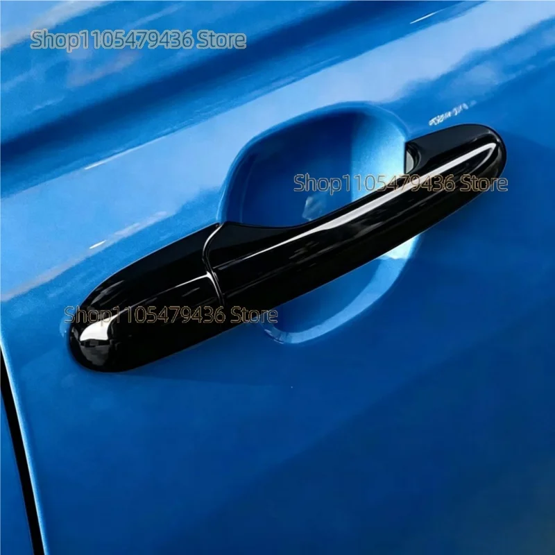 Car Exterior Door Handle Carbon Fiber Decorative Sticker Cover For Fiat 500 2008-2023 Abarth 595 595C 2012-2023 695 2010-2023 view 3