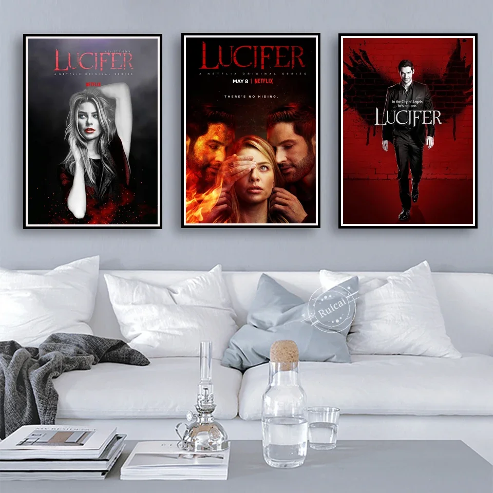 

Lucifer Poster 2019 TV Series Show New Season Prints Canvas Painting Wall Art Pictures Living Room Home Decoration