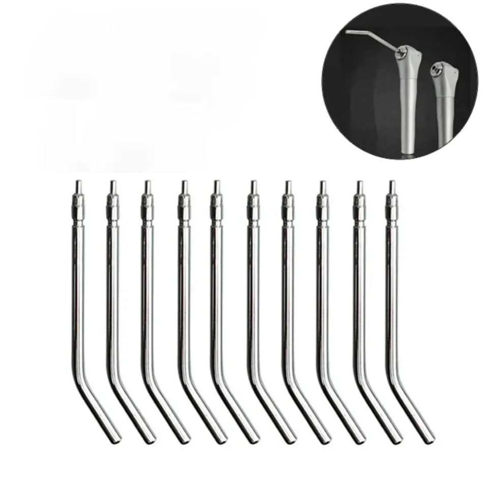 

10pcs 3 Way Dental Air Water Syringe Spray Nozzles Tips Stainless Steel Syringe for Teeth Whitening Dentist Instrument Dentistry