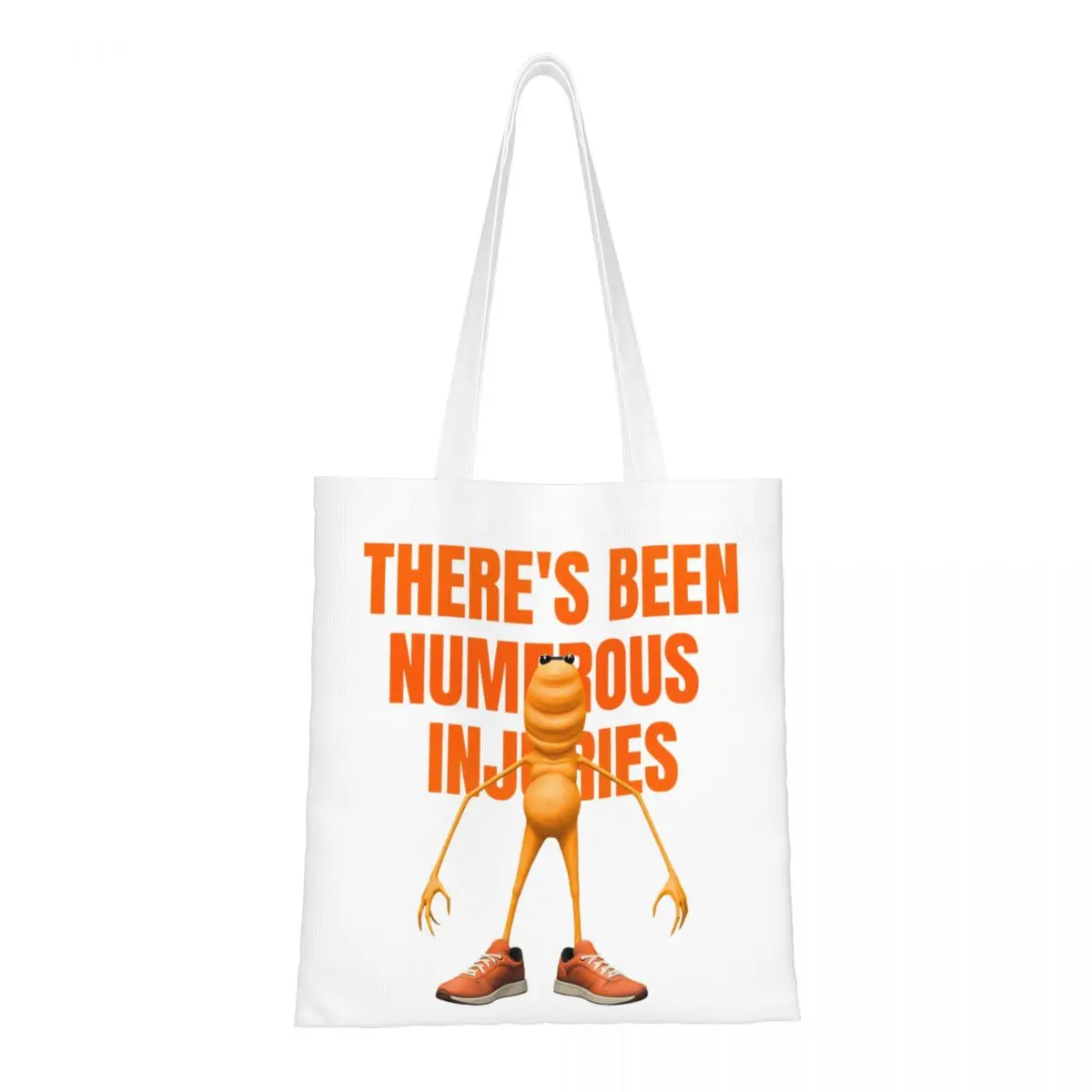 

Marcus The Worm 70-х годов Холщовая большая сумка Эстетический уникальный дизайн Модная сумка для женщин и мужчин