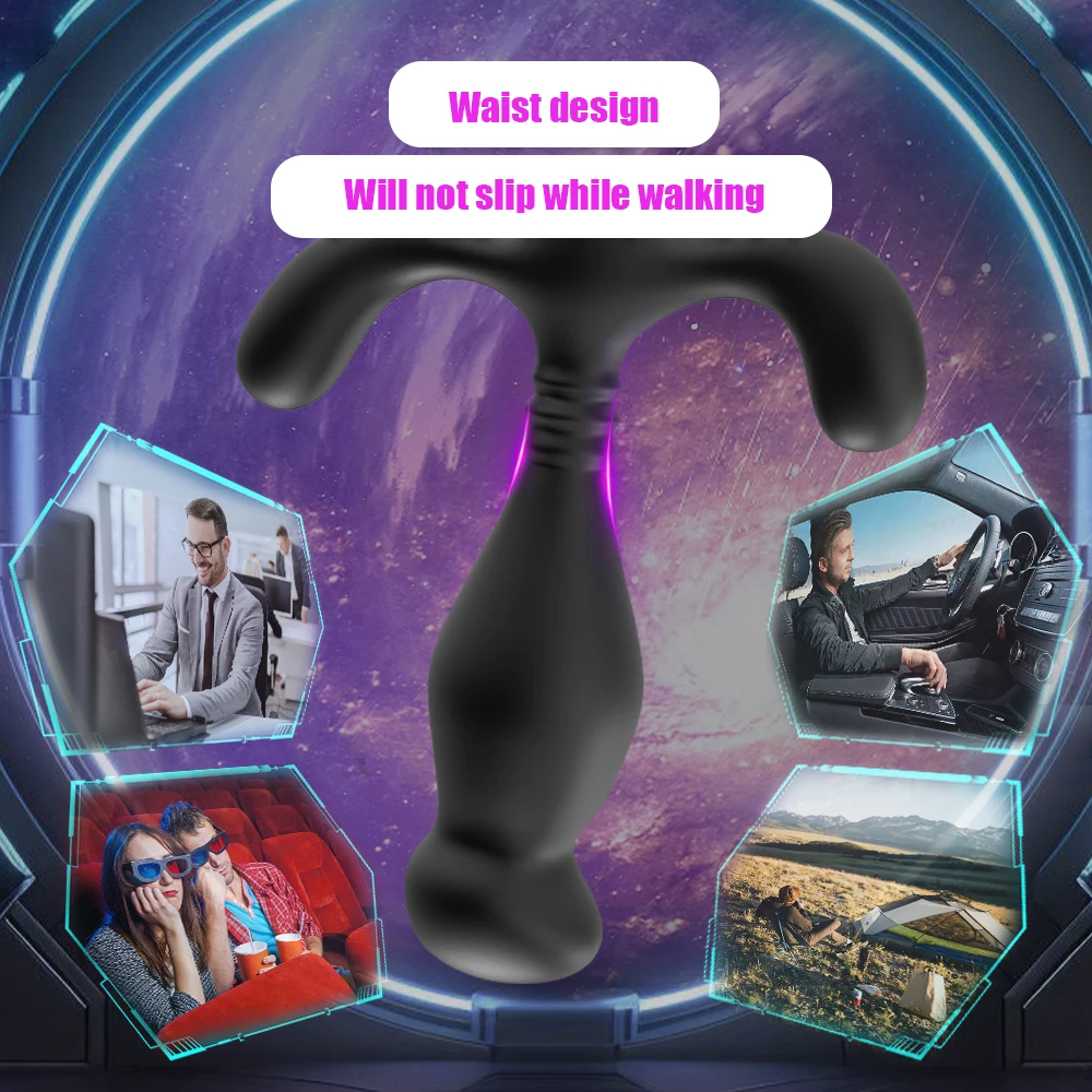 Remote Control Anal Vibrator 10 Vibration Modes Vibrating Butt Plug Prostate Massager Sexual Gay Adult Sex Toy For Couples Men