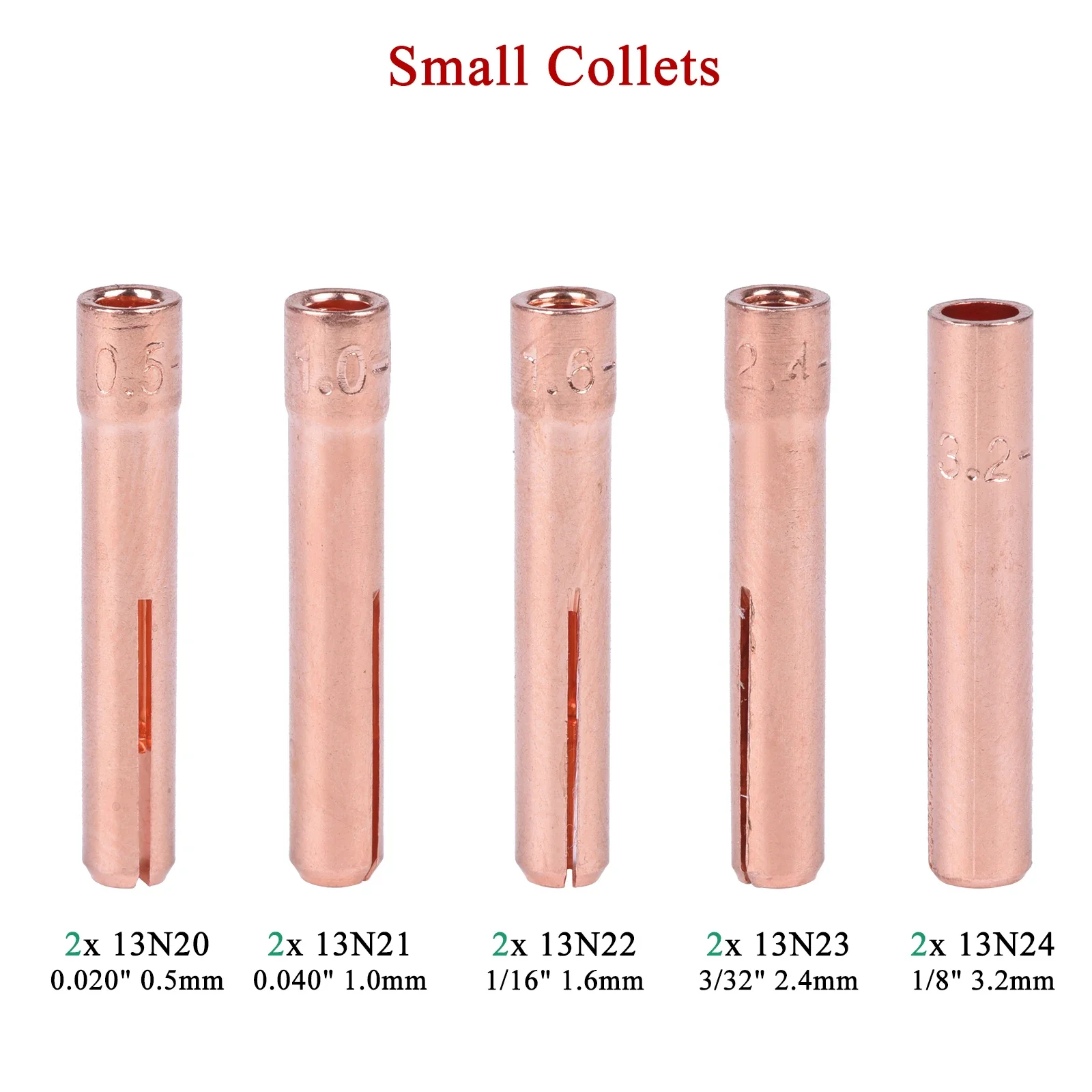 46Pcs TIG Welding Torch Stubby Gas Lens For WP9 WP20 TIG Back Cap Collet Bodies Spares Kit Durable Practical Accessories