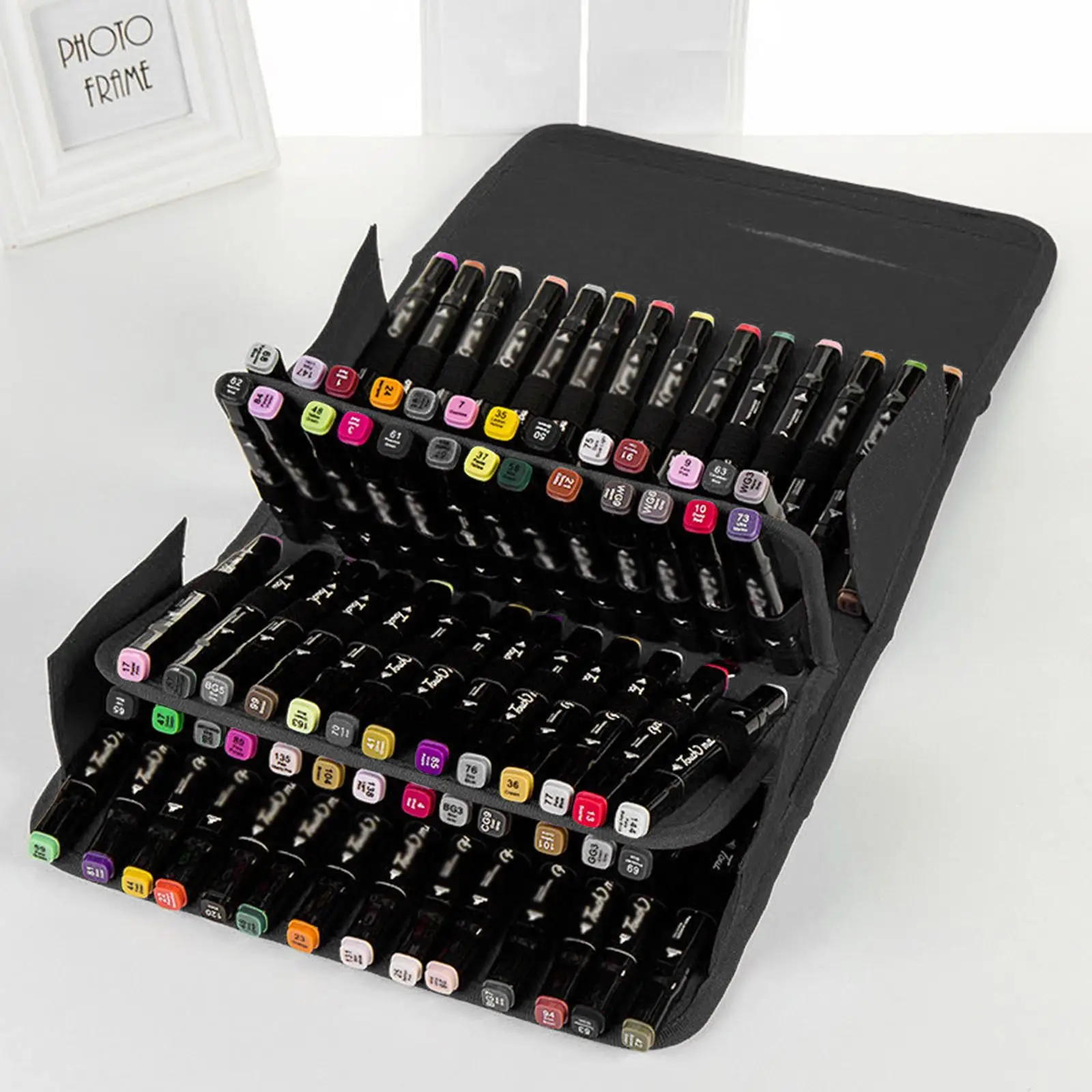 Imagem -02 - Multifuncional Case Marcador com 80 Slots Dustproof Lápis Organizador Grande Capacidade Pen Case Professional para Menina Menino Adolescentes