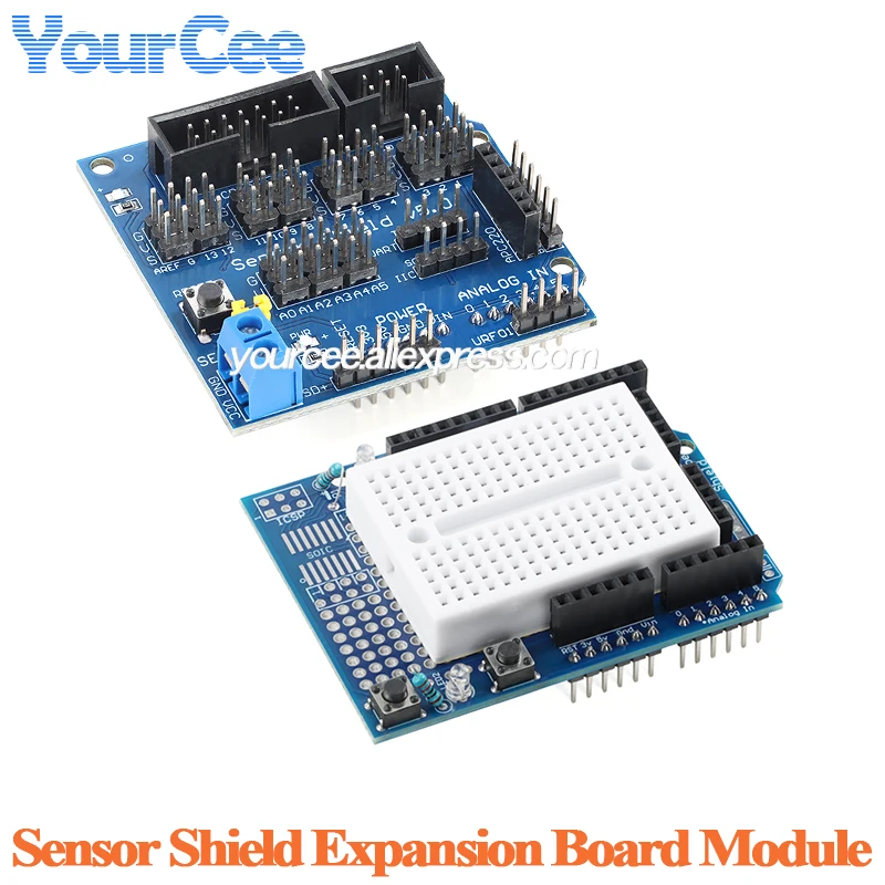 Sensor Shield V5.0, Módulo de Expansión de Sensores 3, Prototipo Proto Shield, Módulo de Expansión para Placa de Pruebas, Módulo de Expansión para Aprendizaje con Arduino