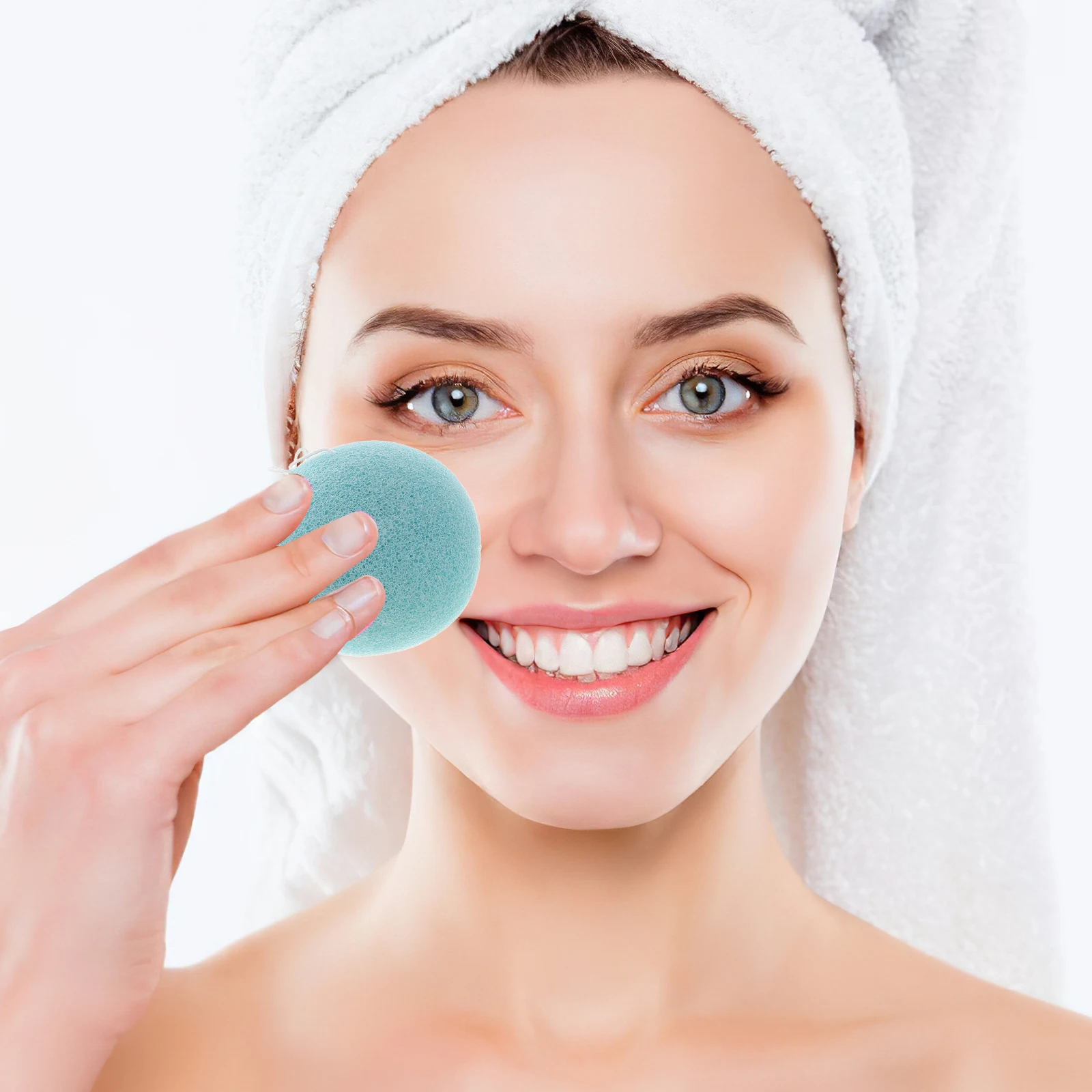 Éponges exfoliantes pour le lavage du visage, 5 pièces, éponges nettoyantes pour le lavage, épurateur exfoliant