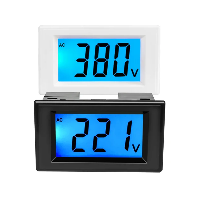 Cyfrowy wyświetlacz LCD Woltomierz sieciowy D85-120 Kolorowy ekran Pomiar napięcia AC80-500V Cyfrowy miernik napięcia