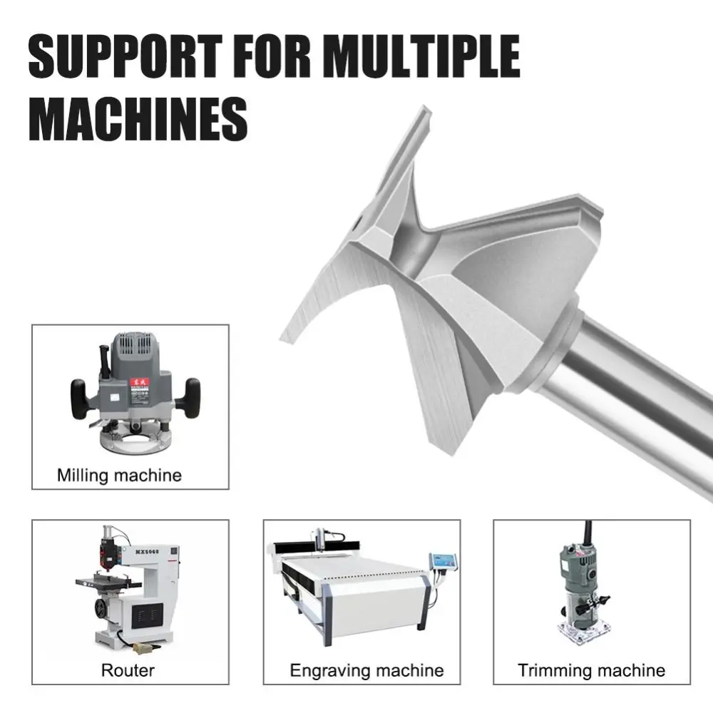 R10/R18/30/50 Arc Bending Integrated Cutter Woodwork Tools 1/2 Inch Shank Forming Cutter Professional High Precision