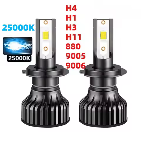 2pcs H4 H11 H1 LED Headlight 22000LM 25000K Chip LED H4 H3 H8 H9 9005 9006 HB3 HB4 4300K Bulbs Turbo Fog Light 12V