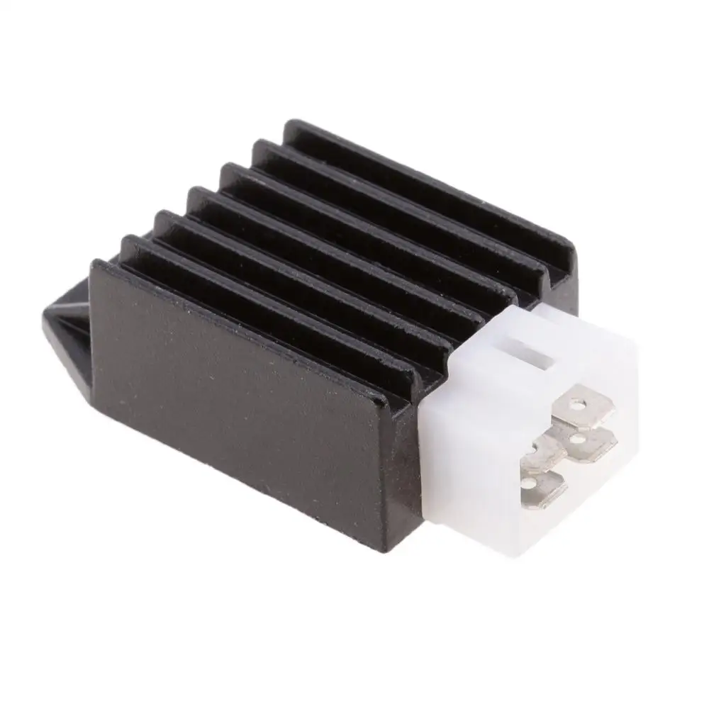 Iron Plastic 4 Pin Voltage Regulator Rectifier Motorcycle 12V Current Controller for Scooter 50cc Moped Tuning Parts