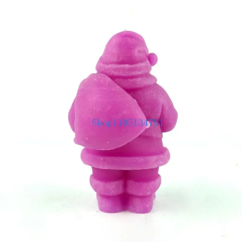 3D Santa Claus Candle Silicone Mold for Handmade Desktop Decor Gypsum Epoxy Resin Aroma Candle Mould for Home Decoration