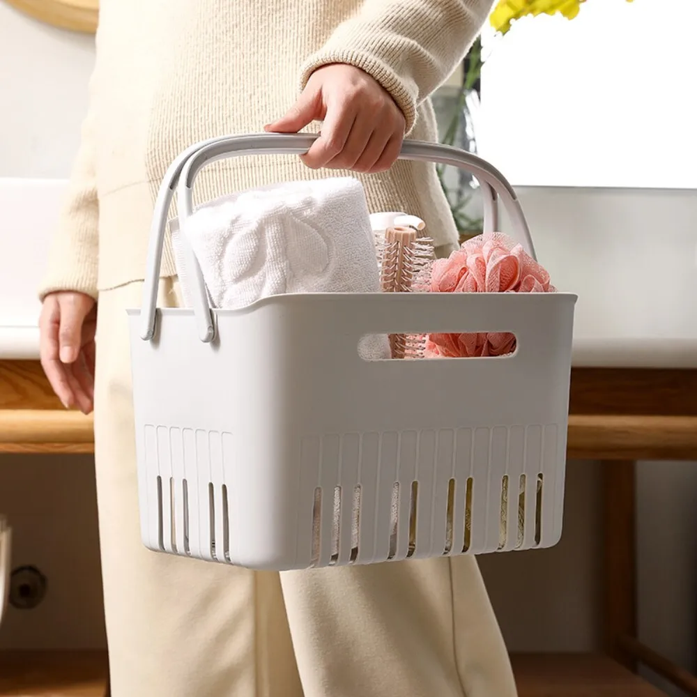 

Plastic Handheld Shower Caddy for Bathroom Storage Organizing Wash Bath Accessories and Toiletries in Bathtub or Shower
