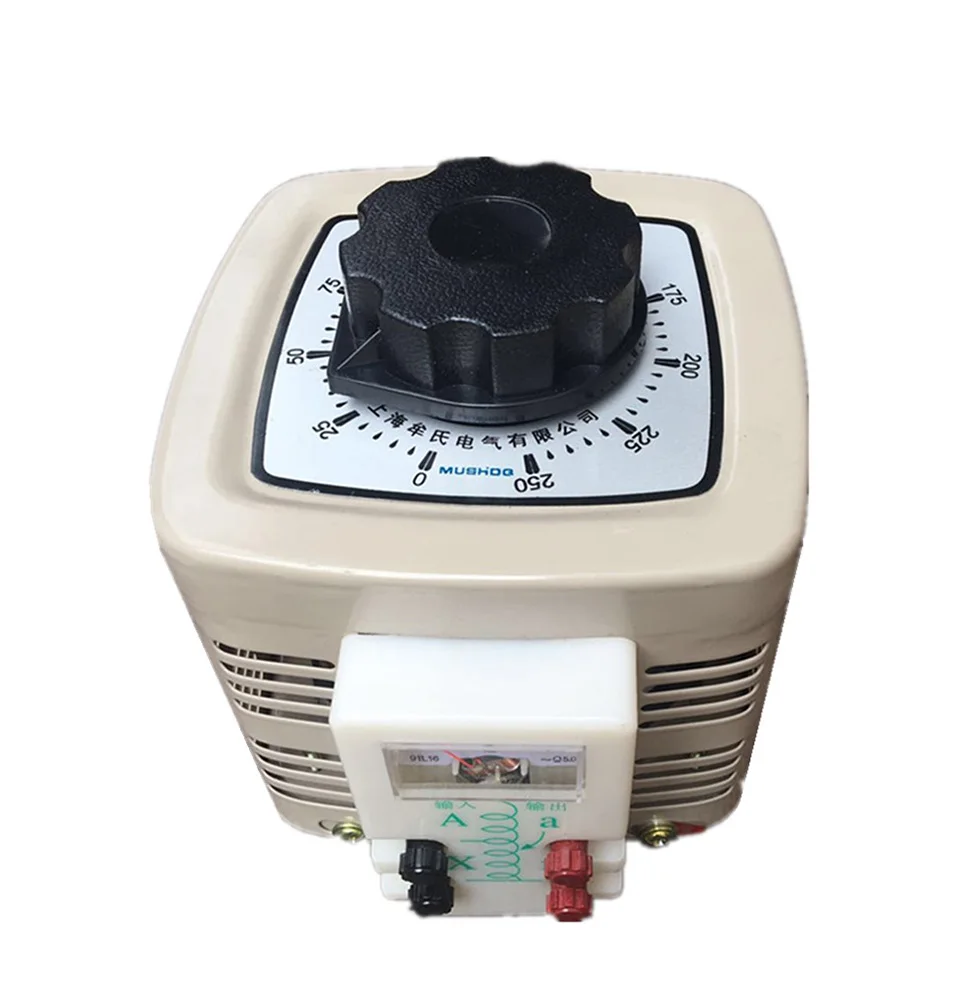 TDGC2-0.5KVA voltage converter 1000W digital display single-phase 220V manual digital display adjustable AC voltage regulator