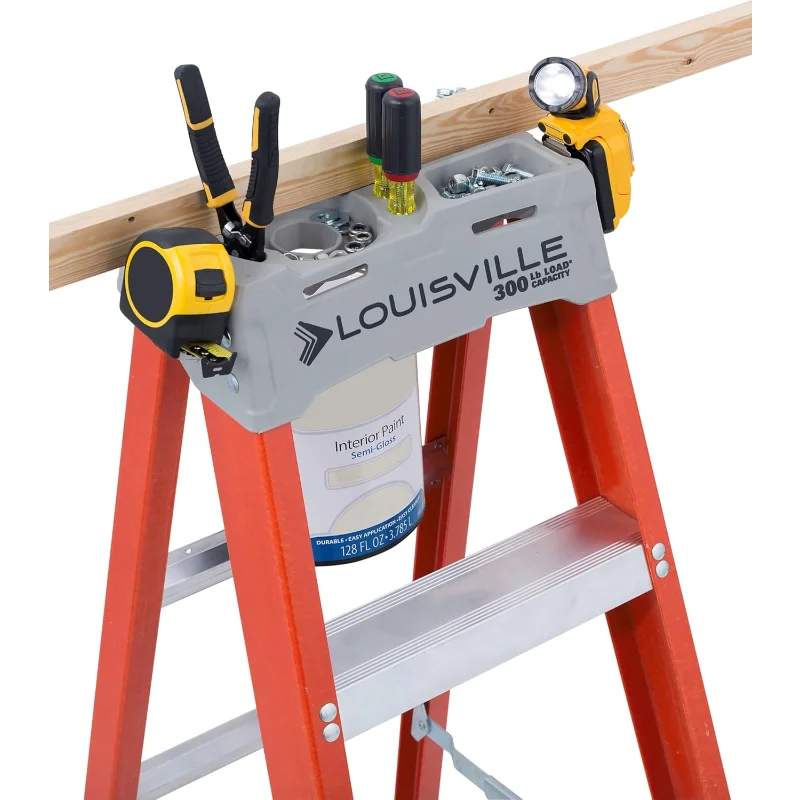 Louisville Ladder 6-Foot Fiberglass Step Ladder, 300-Pound Load Capacity, Type IA, FS1506