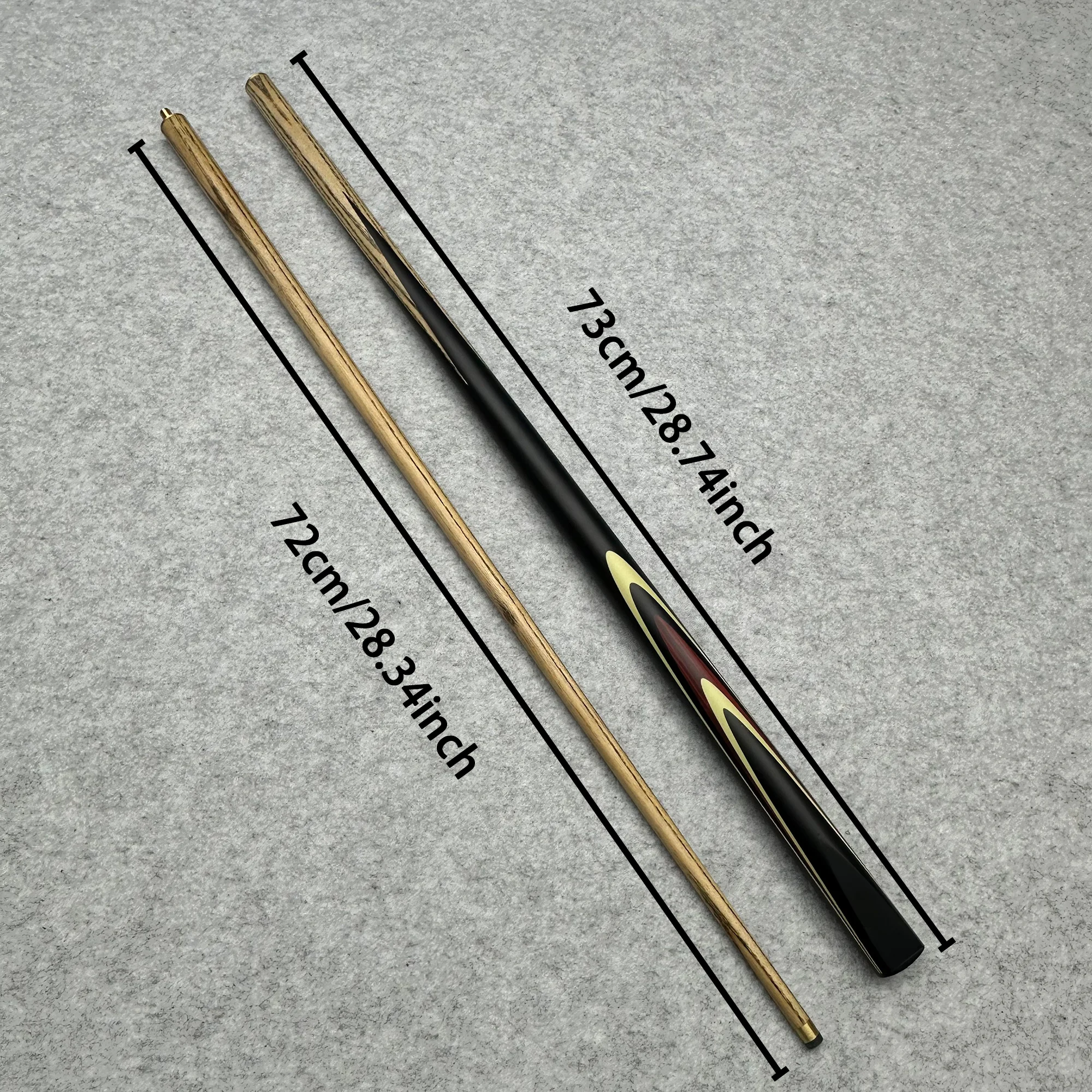 

10mm Ash Wood 1/2 Pool Cue Aluminum Alloy Mid-Joint Snooker & 9-Ball Compatible Precise Shot Stable & Durable