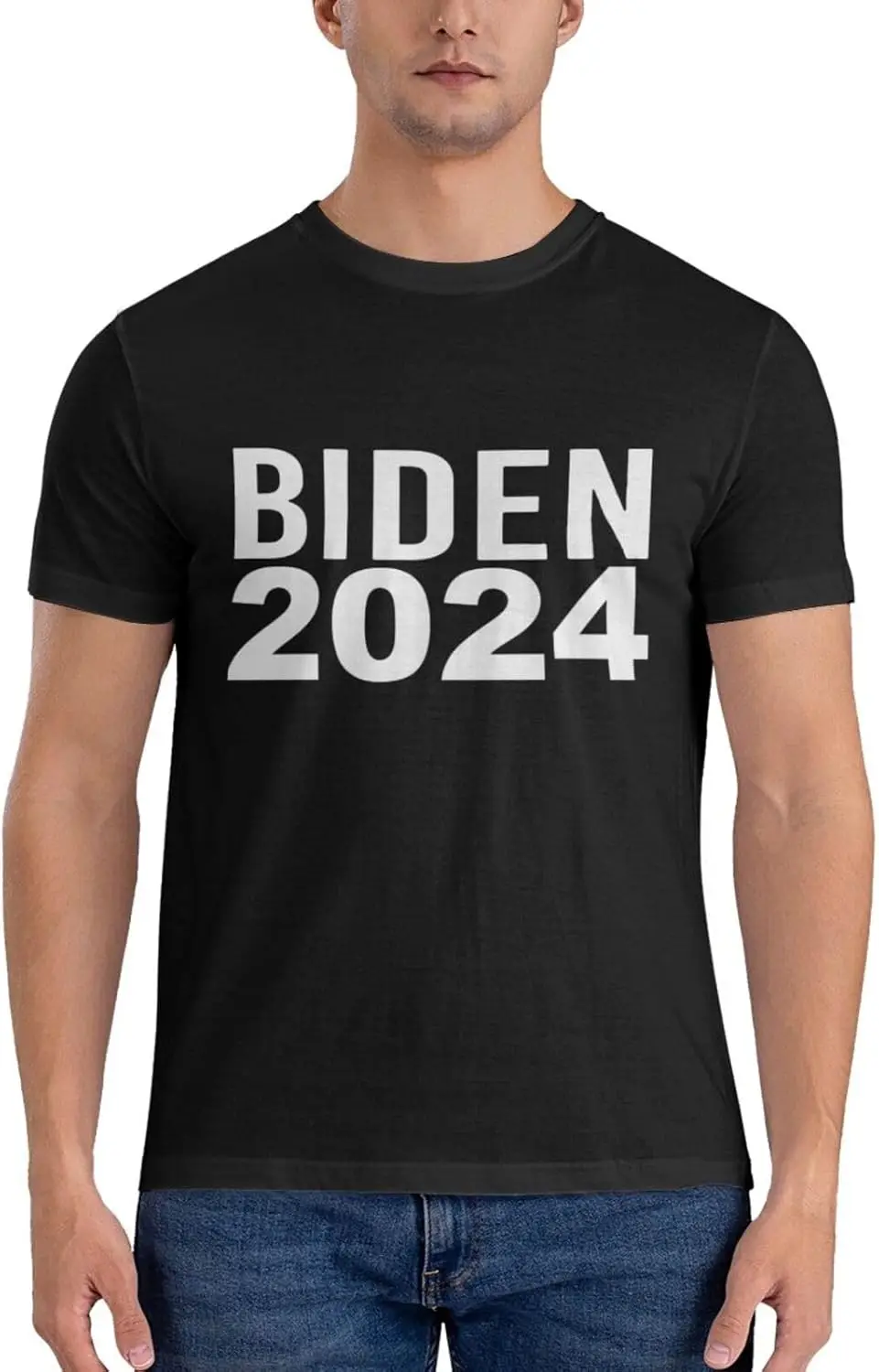 President Joe Biden Kamala Harris 2024 Vote Gift re-Election Men's T-Shirt Classic Short Sleeve Crewneck Tees