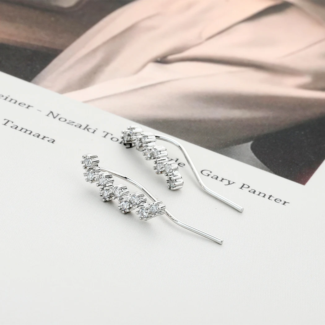 Cxwind Olive Branch Ear Drill Ear Drill Leaf Ear Reptile Earring Valentine's Day Gift Bridesmaid  for Mother