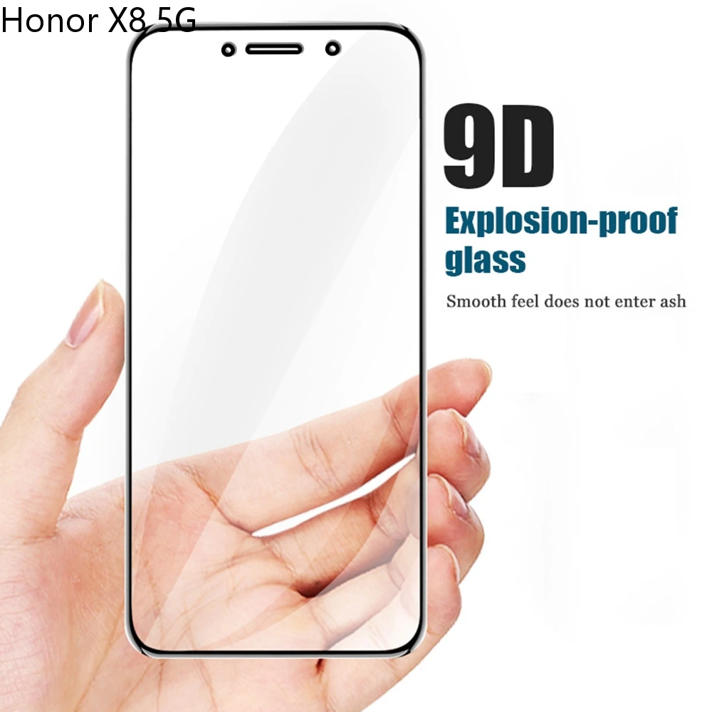 For Honor X5 Plus X6 X7 X8 X9 5G X6A X7A (3Pcs) Upgrade 9D Full Cover Tempered Glass Screen Protector