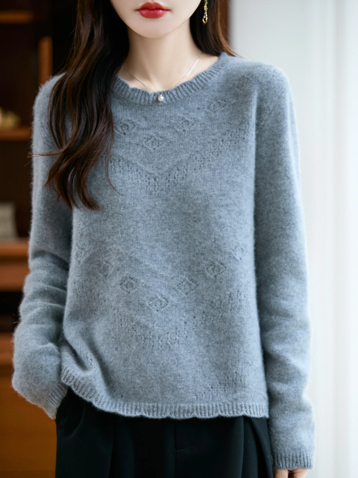 

Новая мода осень-зима женский свитер элегантный женский 100% мериносовая шерсть вязаный пуловер кашемировый женский костюм с длинными рукавами топы