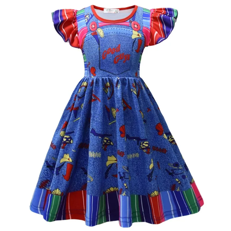 Disney Princess Million Halloween Dresses Character Kids Clothes Ghost Princess Baby Dress Cosplay Girls Clothing