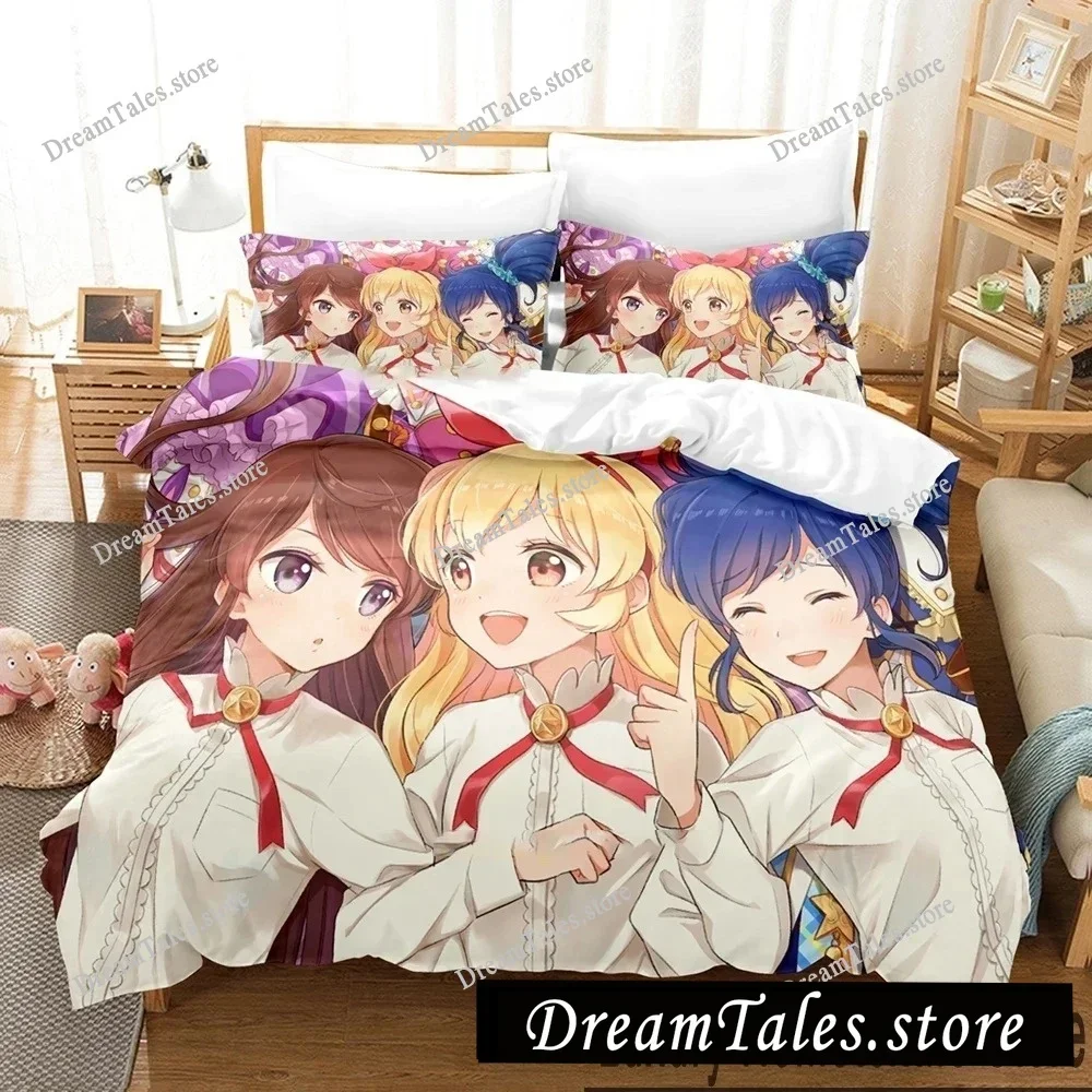 3D Print Aikatsu Idol Activity Anime Bedding Set Boys Girls Twin Queen King Size Duvet Cover Pillowcase Bed Boys Adult