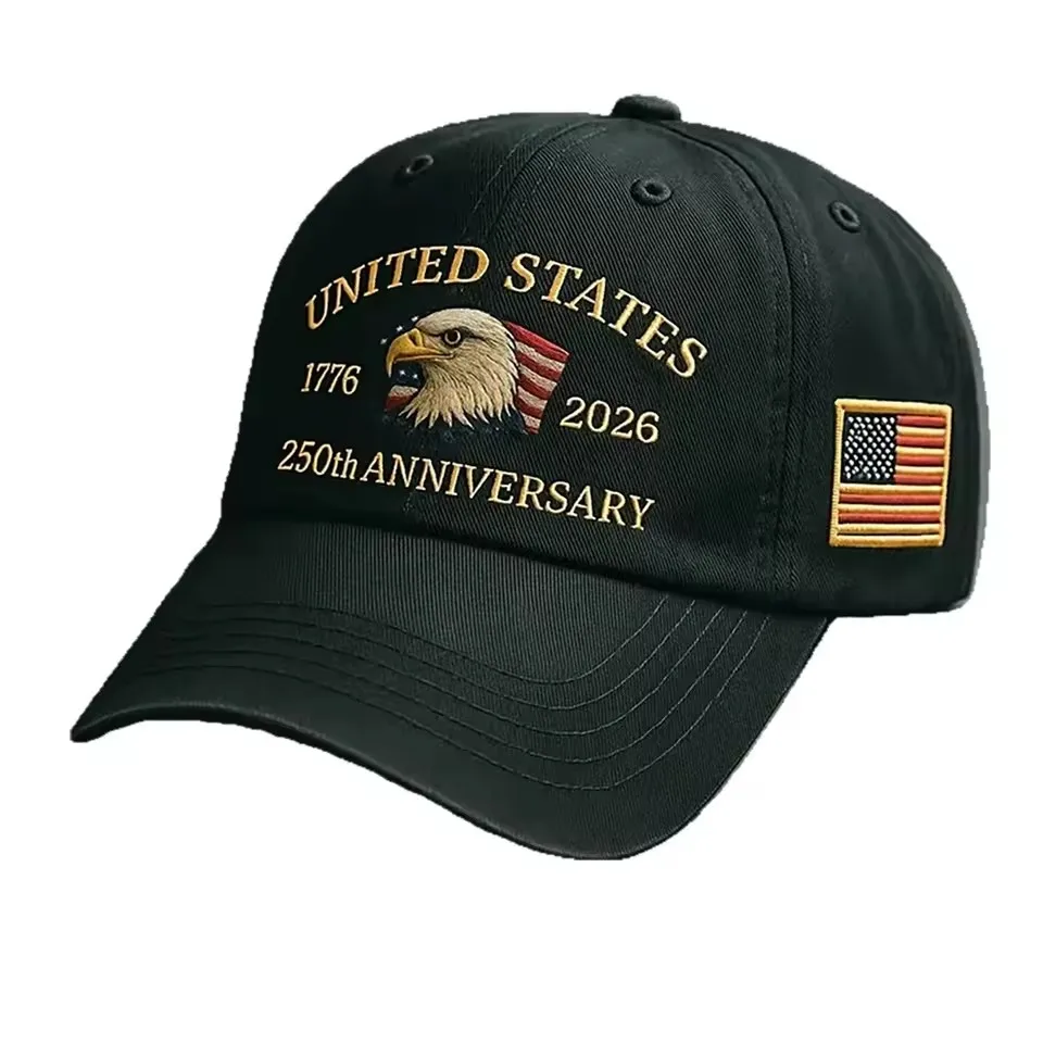 UETEEY 250th Anniversary Hat USA Patriotic Baseball Caps Eagle Embroidered Baseball Hats for Men Women 250 Year Anniversary Cap image 5