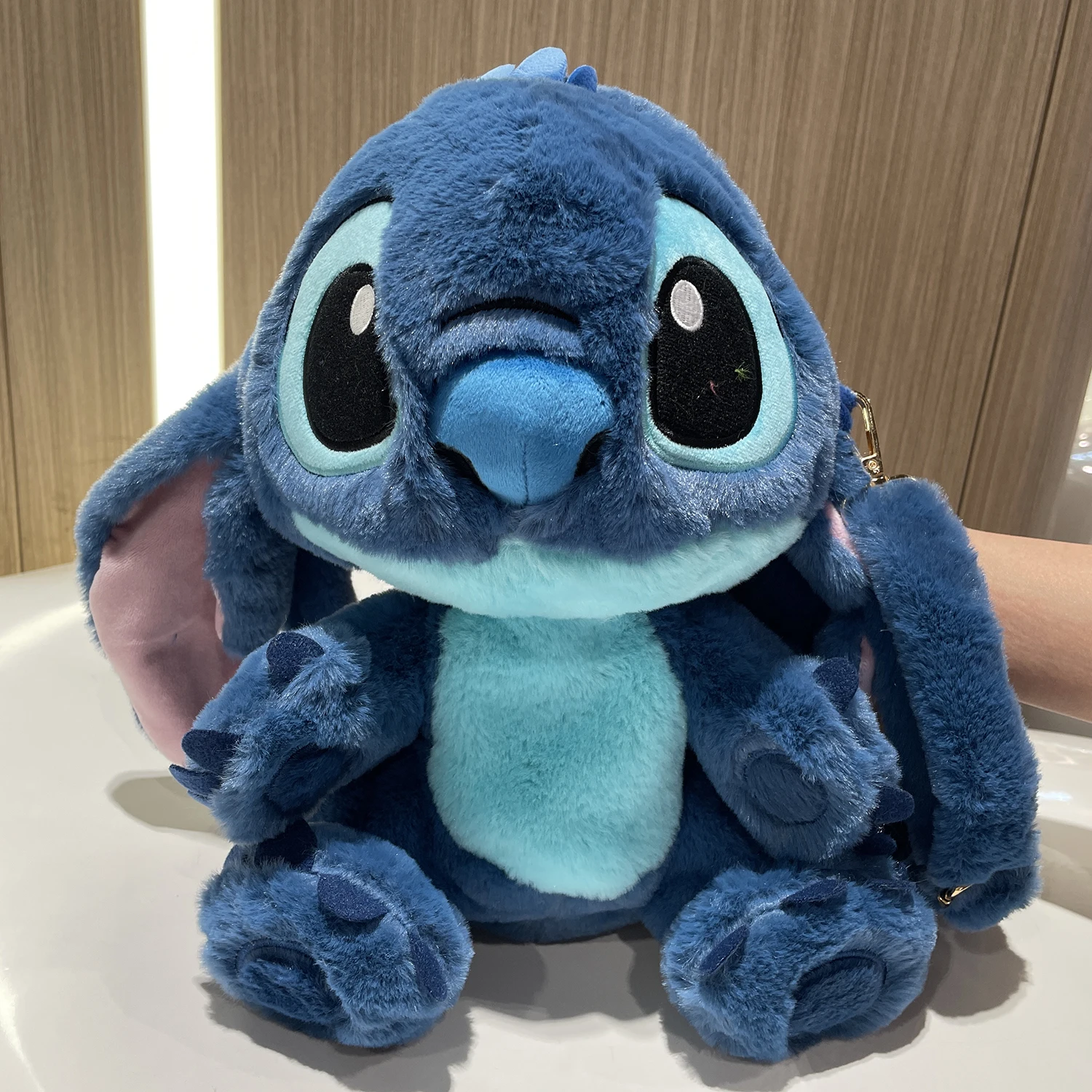 Genuine Disney 28cm Stitch Angel Stuffed Toys Cartoon&Cute Lilo & Stitch Plush Dolls Throw Pillow Doll Backpack Birthday Gift