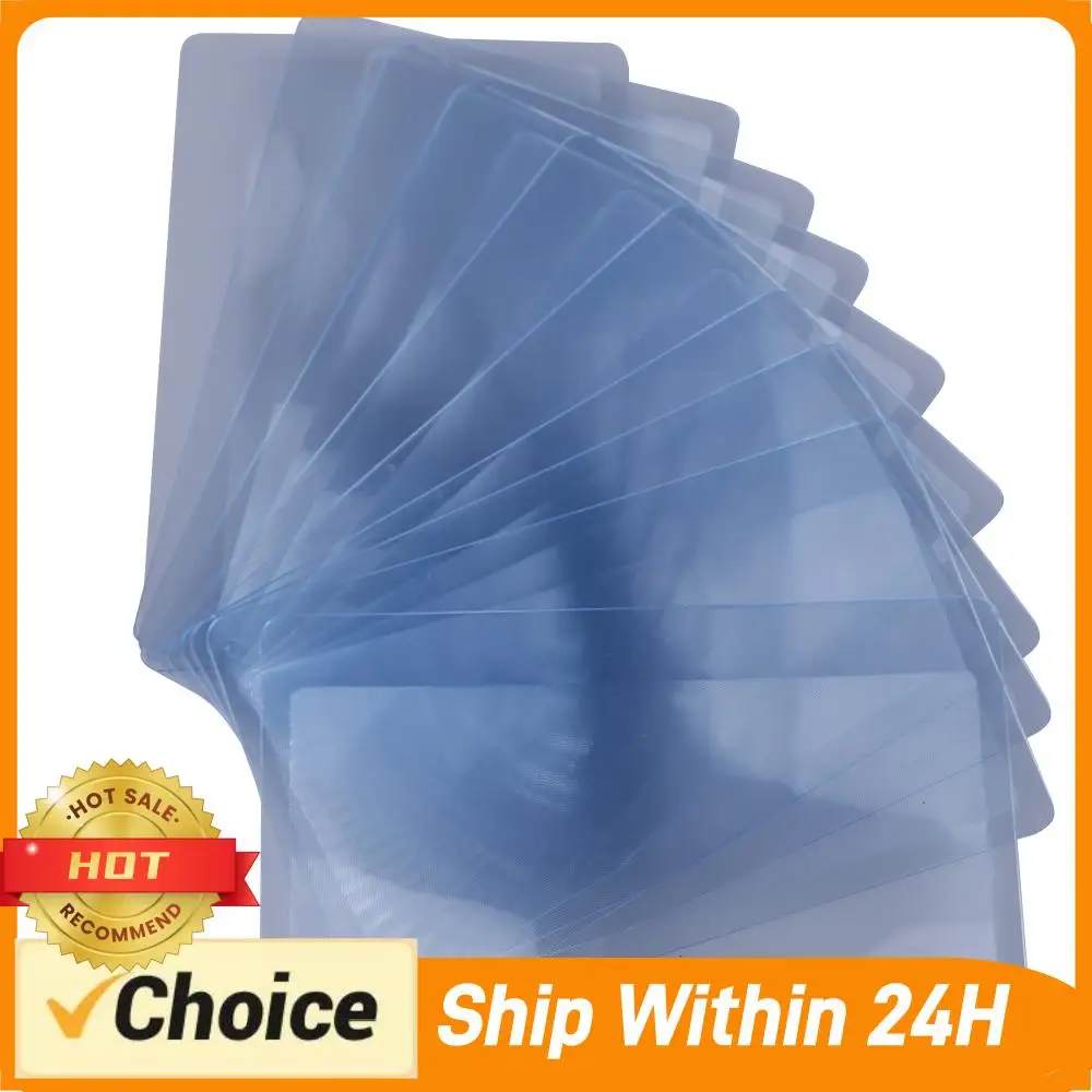 

10 PCS 3 X Magnifier Magnification Magnifying Lens Card Shape Magnifiers Handheld Magnifying Glass Reading Magnifier