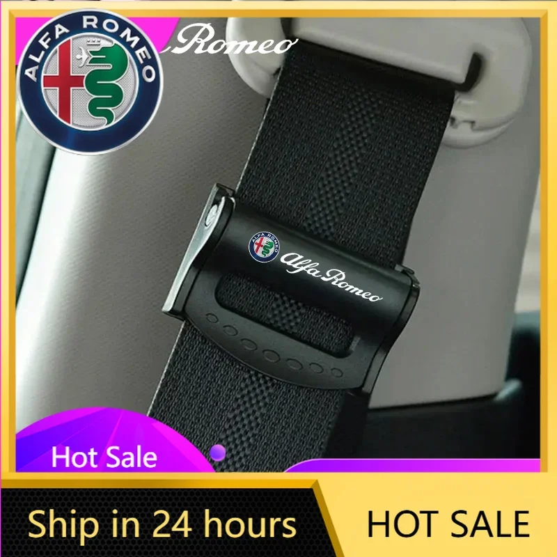 

Car Stickers For Alfa Romeo 2PCS Car Safety Belt Clips Adjustable Seat Belt Buckle Fixing Clip For Alfa Romeo Sportiva Giulia Gi