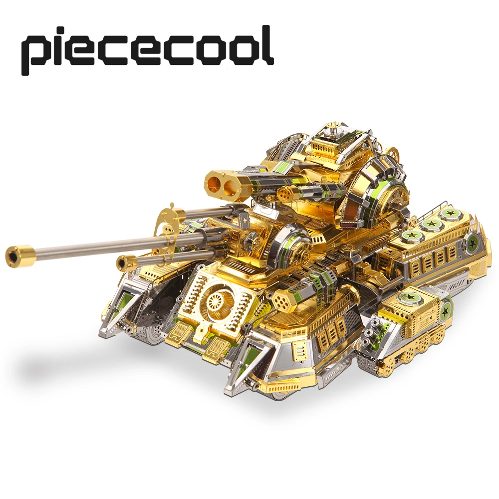 Piececool-3D Metal Puzzle, Skynet Aranha, Modelo Tanque Superpesado, Kits De Construção, Montagem DIY Brinquedo para Adolescentes