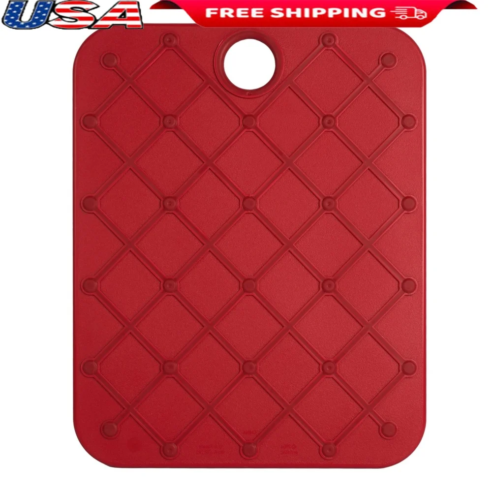 

Non-Slip Polypropylene Cutting Board Kitchen Chopping Board with Gripper Surface Easy Grip Handle Dishwasher Safe Reversible