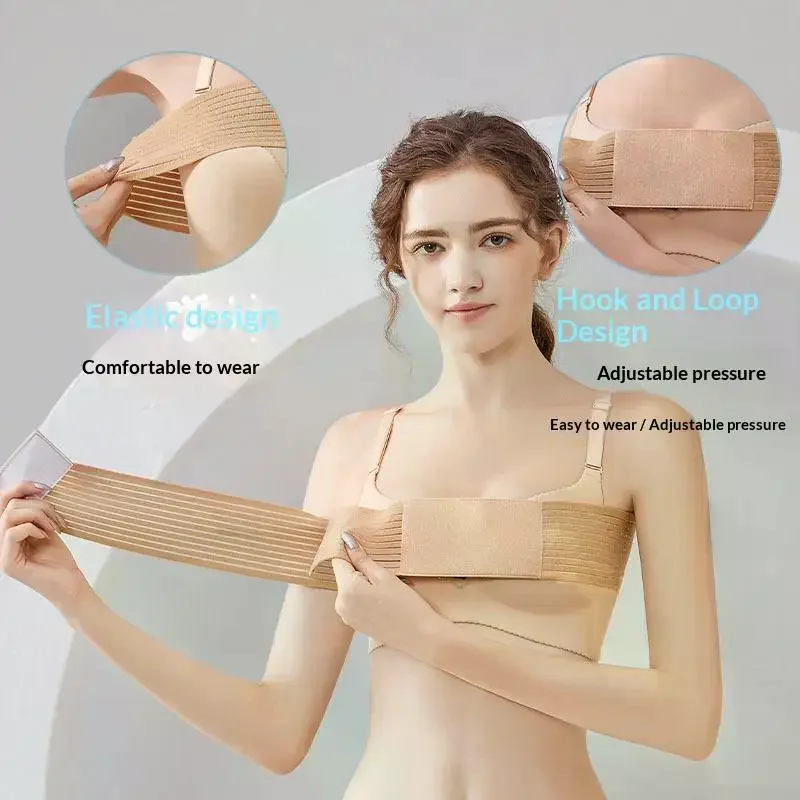 

Пост-хирургический стабилизатор грудного имплантата и компрессионная лента, поддерживающая грудь, нагрудный ремень, регулируемый дополнительный спортивный бюстгальтер