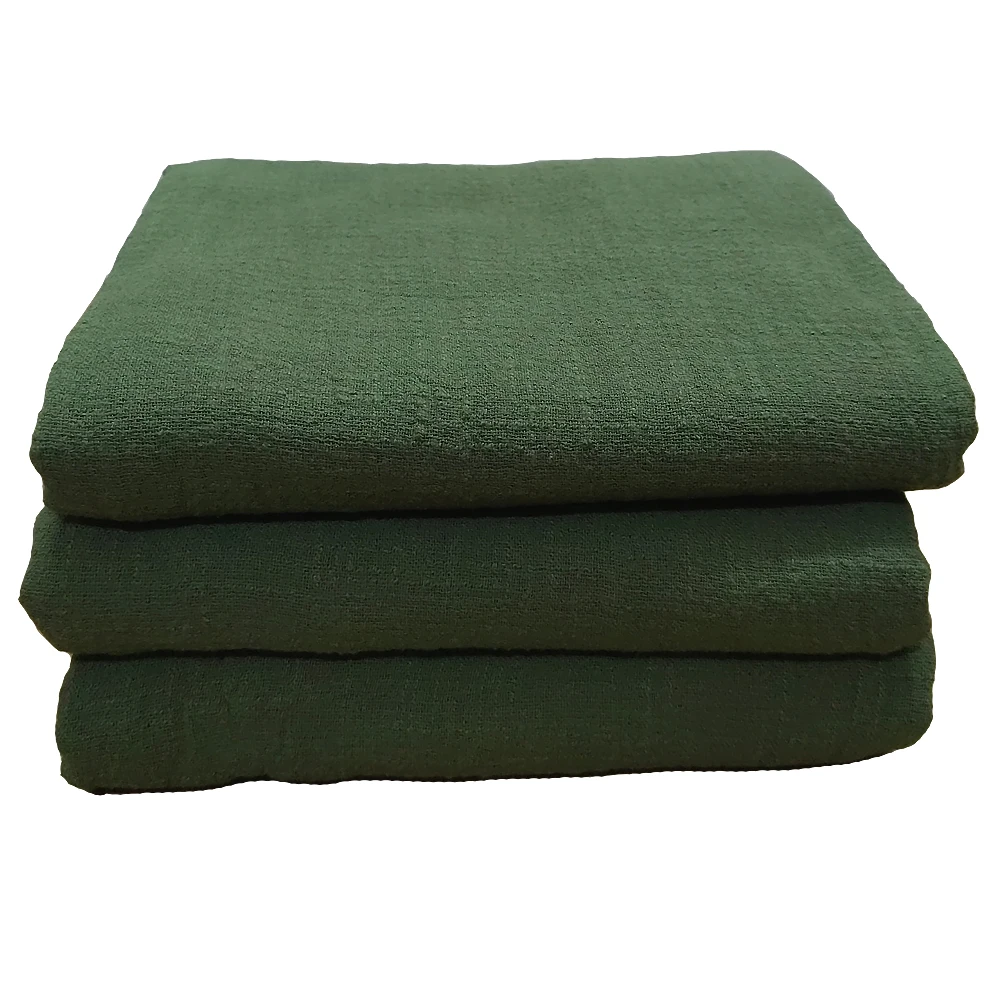 Vintage Fabric Cotton Linen 130cm Width Handmade DIY Solid Color Fabric For Scarf Cloak Retro Cloth Tablecloth