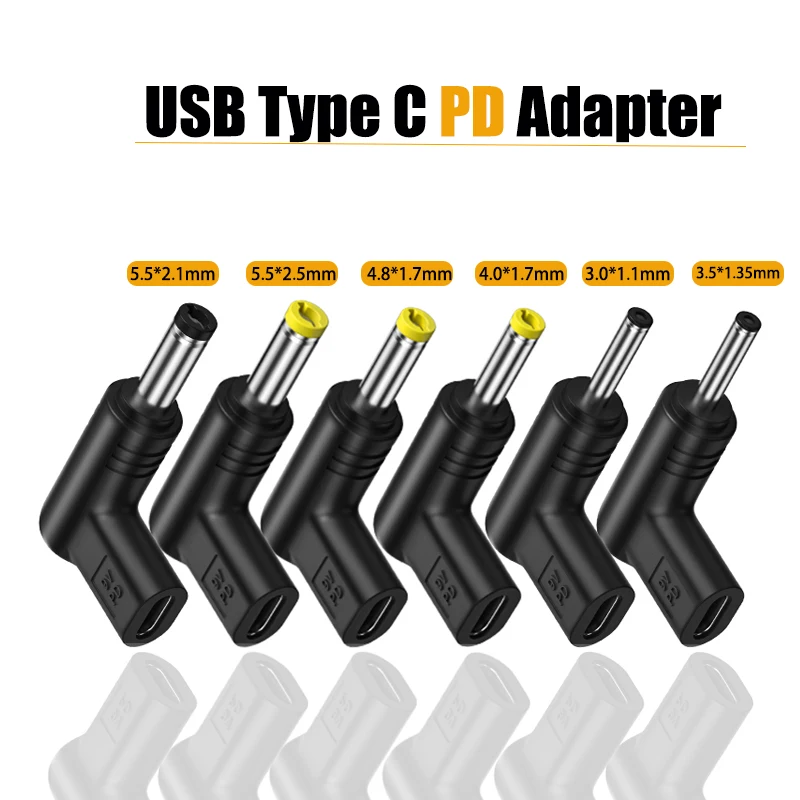 USB Type C PD Adapter Universal 5V 9V 12V DC Jack Charging Adapter Converter Connector for Router Tablet Mini Fan Power Bank