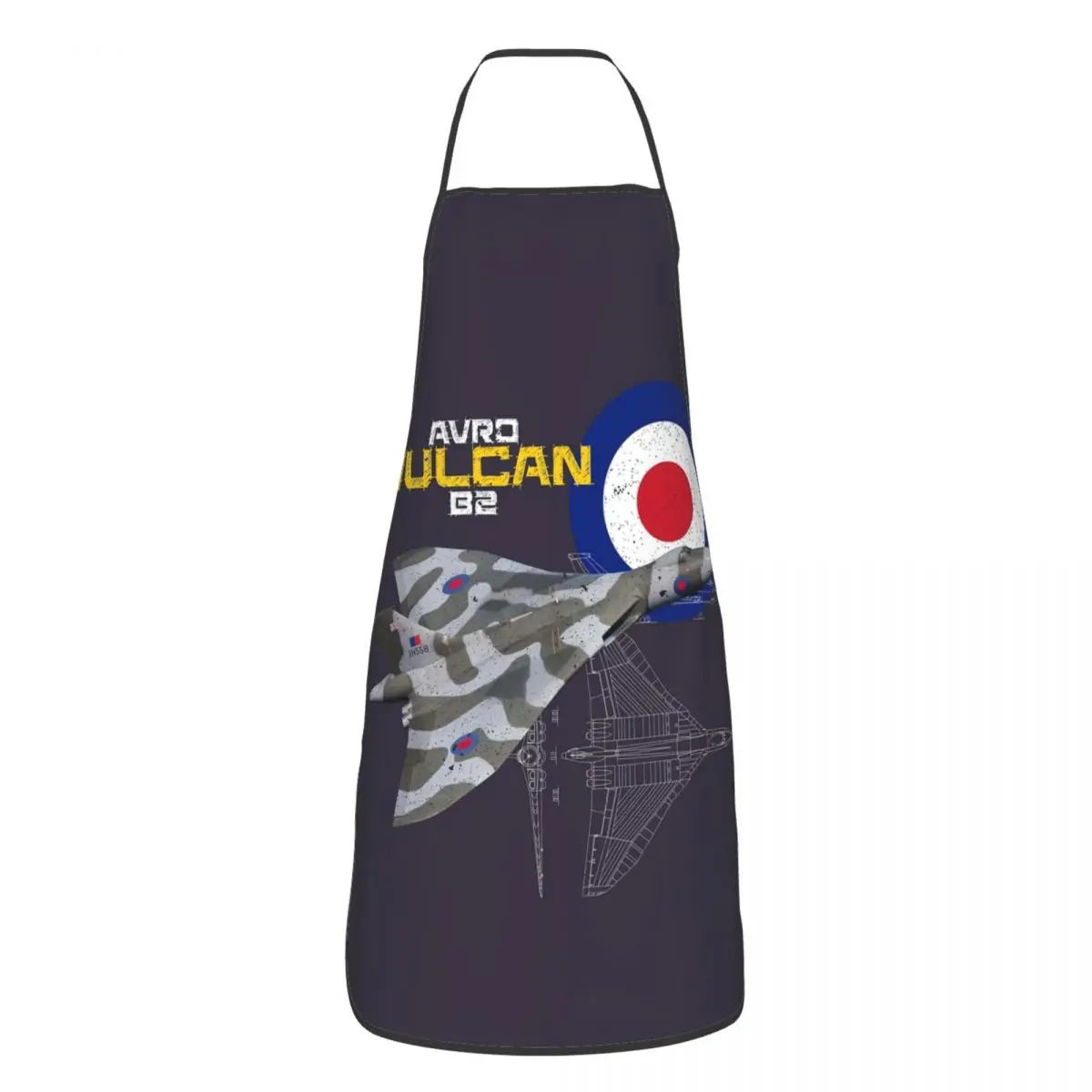 British Avro Vulcan B2 Aprons Chef Cooking Baking Tablier Waterproof Bib Kitchen Cleaning Pinafore for Women Men Painting