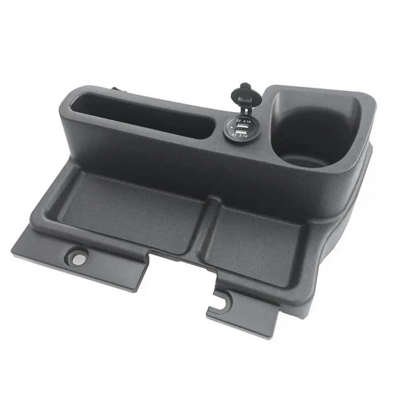 Insert Center Console Box Cup Holder With USB Port For Toyota Land Cruiser LC70 LC71 LC76 LC77 LC79