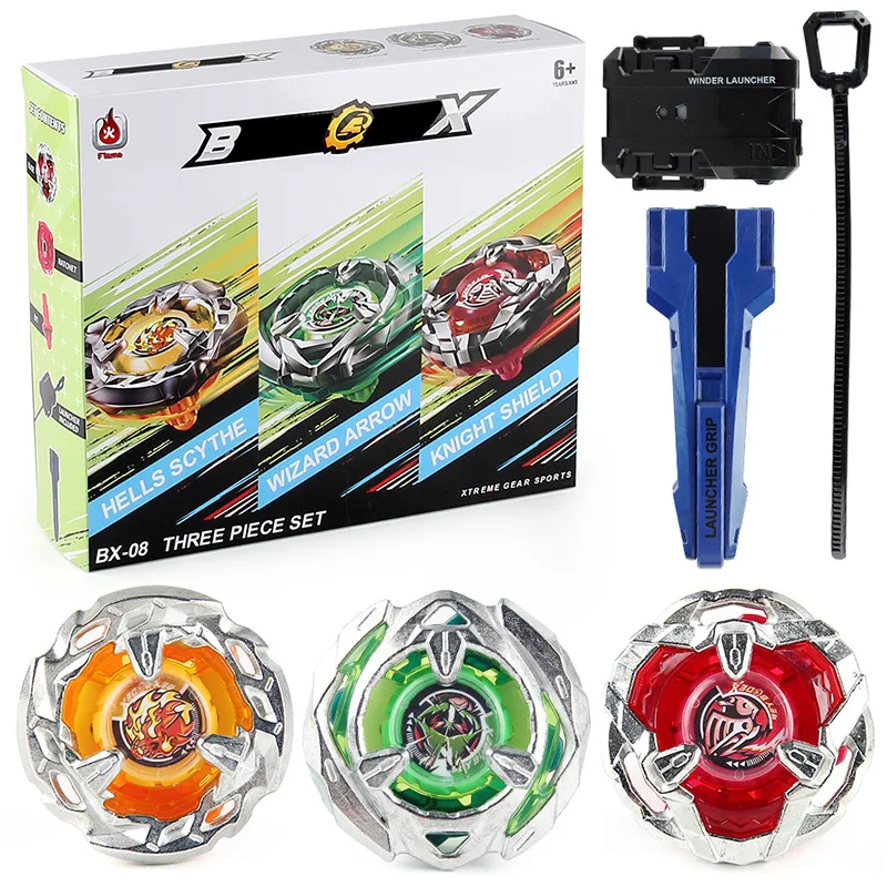 Beyblade Burst Gyro Toy X Generation BX-08 Three-in-One Different Color Version Beyblade Set Boys and Girls Holiday Gift