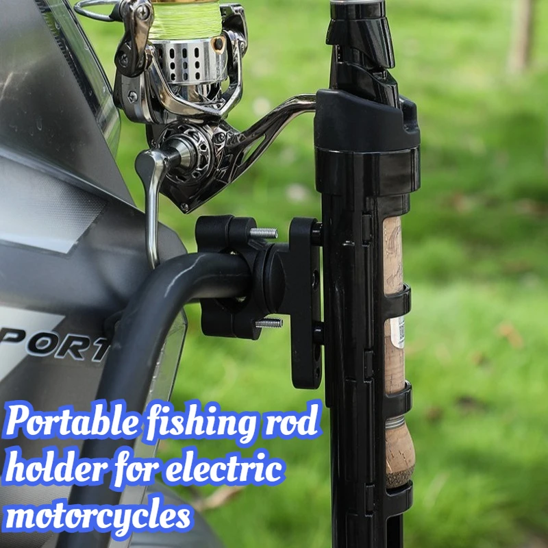 

Electric Vehicle Fishing Rod Rack Motorcycle Fish Rods Storage Racks Portable Fishing Rod Placement Racks Tackle Accessories