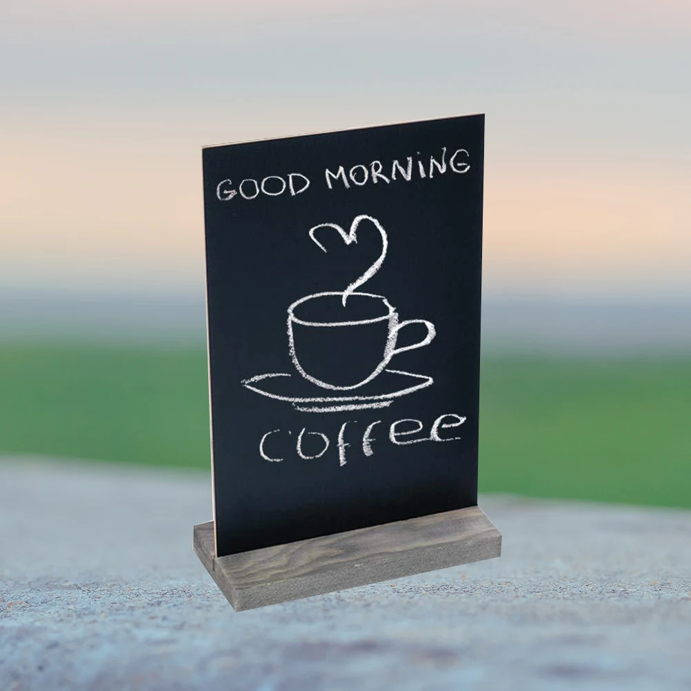 Wooden Display Board Signs 22X Memo Blackboard Erasable Chalkboard Digital Signage Menu Message Child Frames Party Favors Home